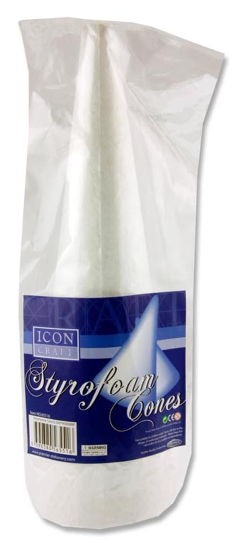Icon Craft Styrofoam Cone - 100X300Mm
