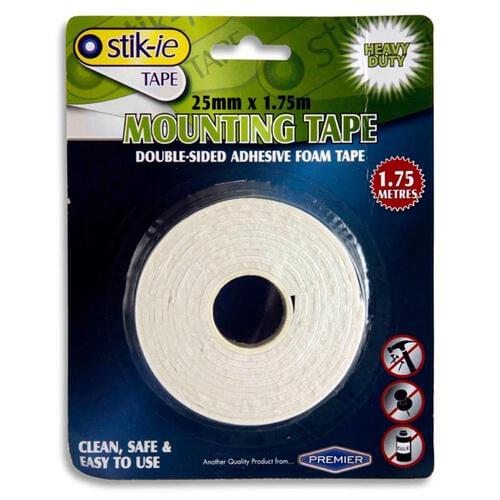 Stik-Ie Double Sided Mounting Tape 25Mm X 1.75M