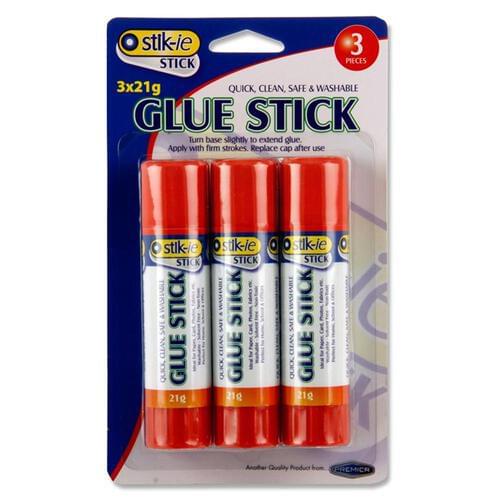 Stik-Ie Card 3X21G Glue Sticks