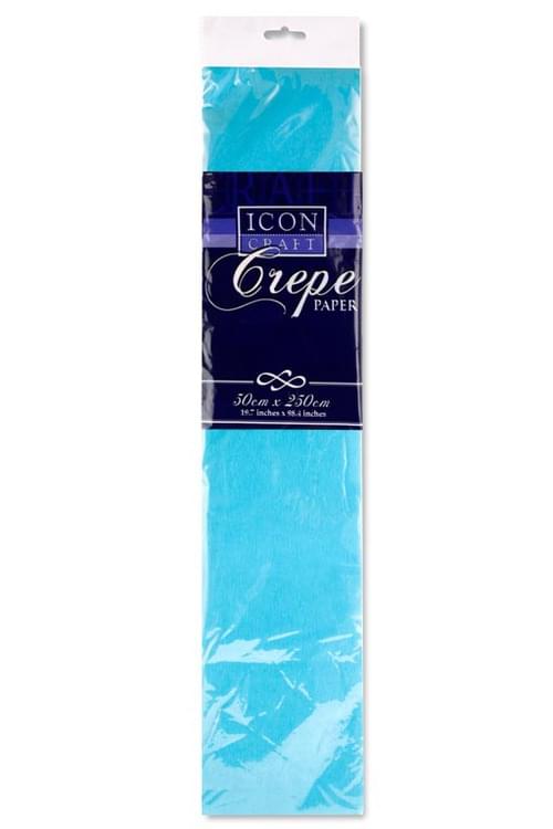 Icon Craft 50X250Cm 17Gsm Crepe Paper - Baby Blue
