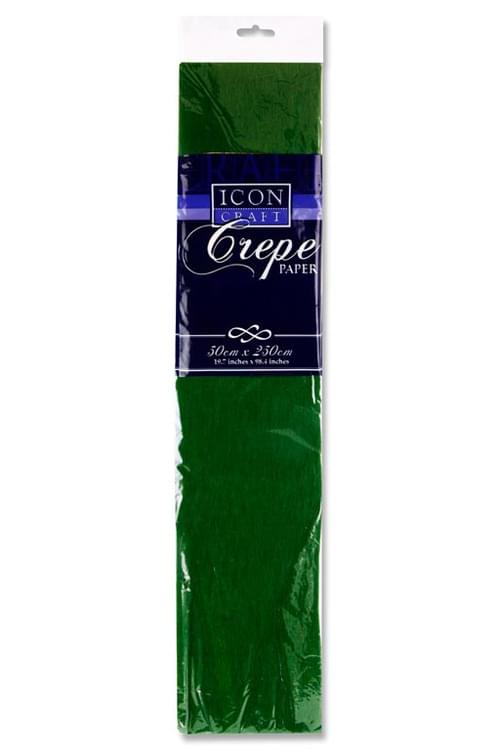 Icon Craft 50X250Cm 17Gsm Crepe Paper - Dark Green
