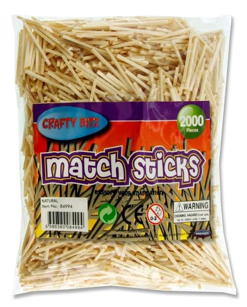 Crafty Bitz Bag 2000 Matchsticks - Natural