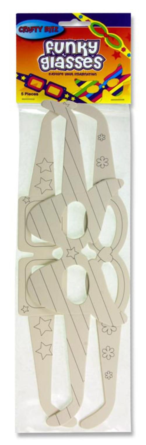 Crafty Bitz Pack of 5 Funky Glasses