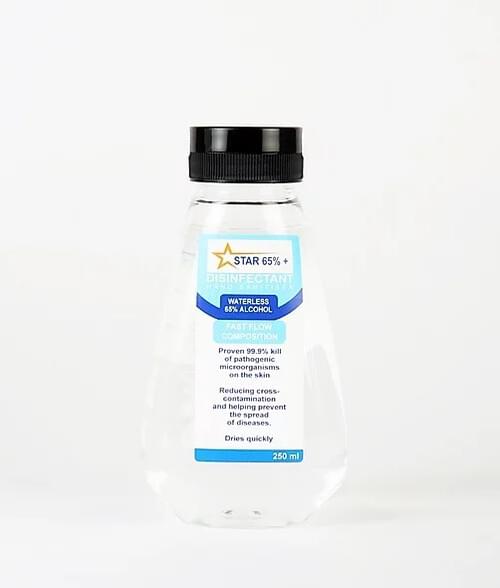 Hand Sanitiser 200ML Bottle - Star65