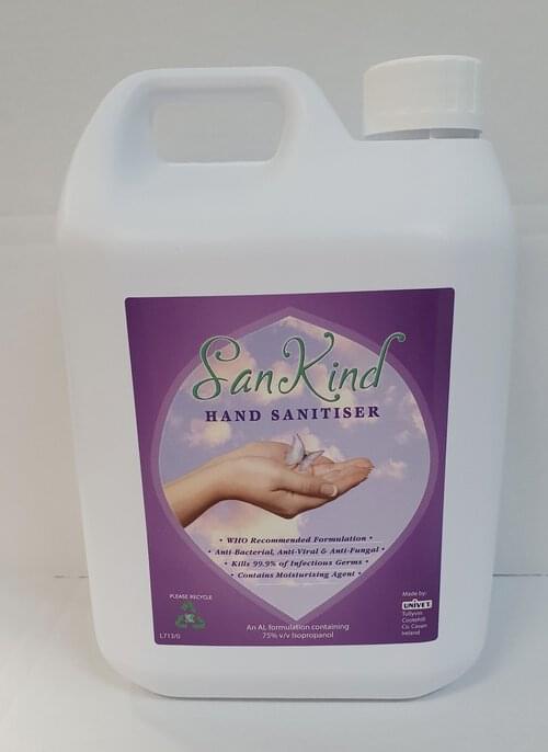 Sankind Hand Sanitiser - 5 Litre 75% Isopropyl Alcohol
