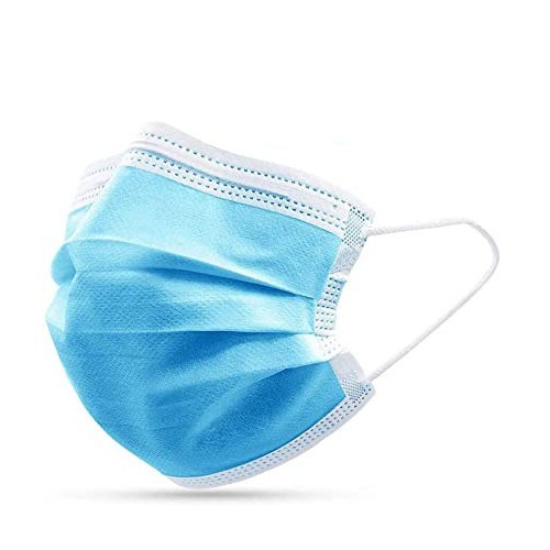 Shield Non-Woven 3-Ply Green Disposable Face Mask (Pack of 50) - Polyco Healthline - HEA00458 - McArdle Computer & Office Supplies