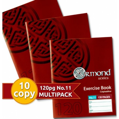 Ormond Pack of 10 120 Page No.11 Exercise Copies
