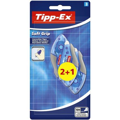 Tippex 2 + 1 Free - Soft Grip - 10m Mouse