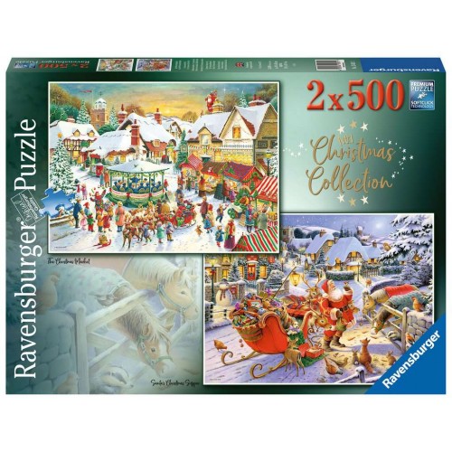 Ravensburger Christmas Collection 2 x 500piece puzzles