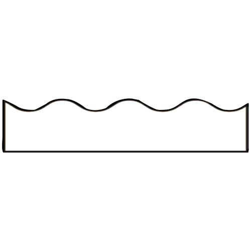 Scalloped Trimmer - White