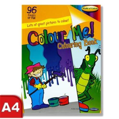 WOC A4 96pg COLOUR ME PERFORATED COLOURING BOOK
