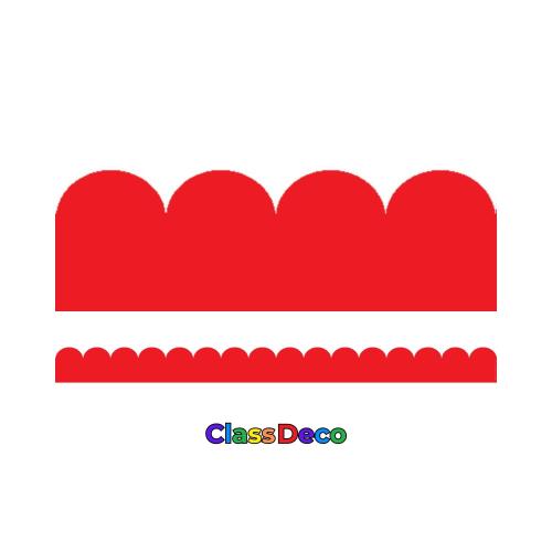 Scalloped Trimmer - "Vibrance" Red (12m)