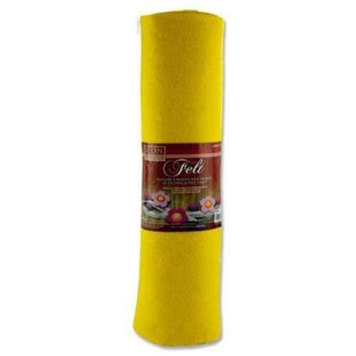 ICON CRAFT 45cm x 5m ROLL FELT - YELLOW