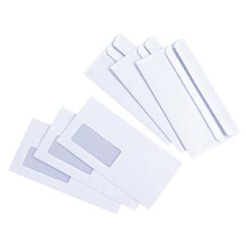 DL Window Wallet Envelope White Self Seal (Box of 500)