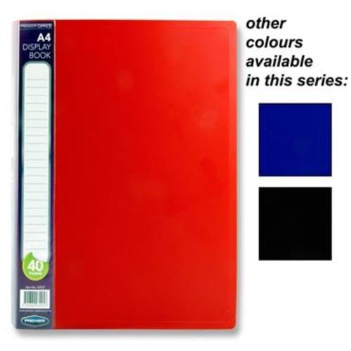 PREMIER OFFICE A4 40 POCKET DISPLAY BOOK