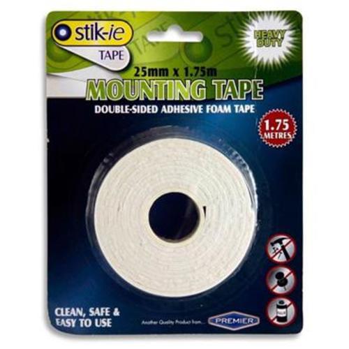 STIK-IE DOUBLE SIDED MOUNTING TAPE 25mm x 1.75m