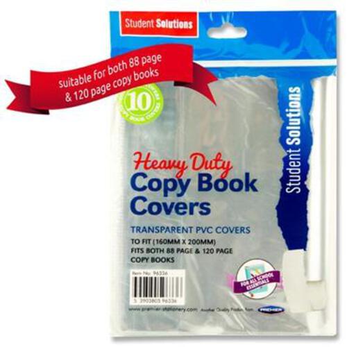 Pkt.10 Pvc Heavy Duty Copy Book Covers