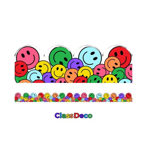 Scalloped Trimmer - "Vibrance" Colourful Smileys (12m)