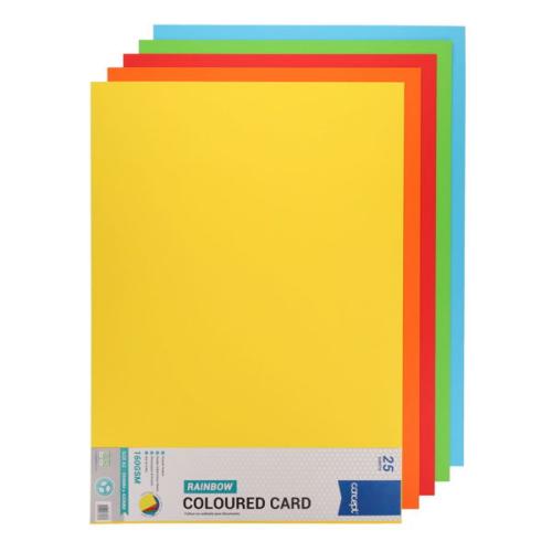Concept A2 160gsm Card 25 Sheets - Rainbow