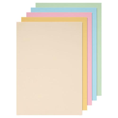 A4 Assorted coloured card (pastel)pk50
