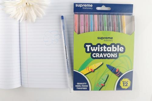 Supreme Twistable Crayons 12 Piece