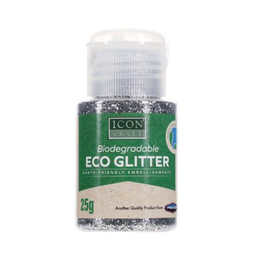 Icon Craft SILVER  25g Biodegradable ECO Glitter