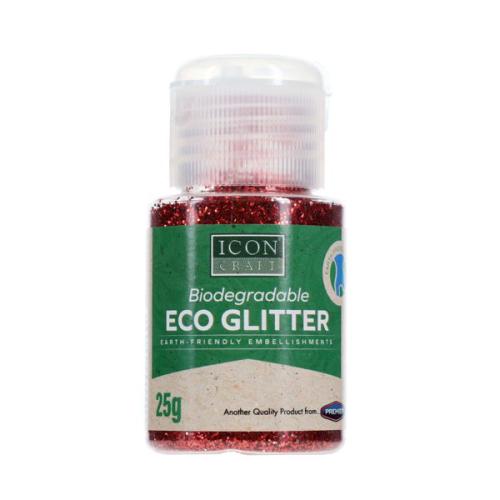 Icon Craft RED 25g Biodegradable ECO Glitter