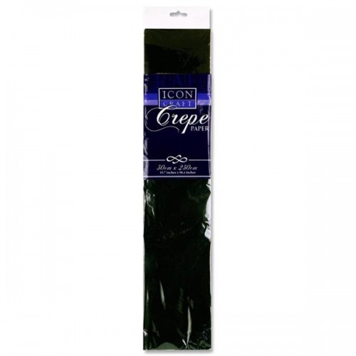 Black Crepe paper, 2.5m x 0.6m