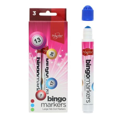 ProScribe Card 3 Asst Color Bingo Markers