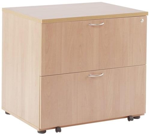 Alana 2 Drawer Desk High Side Filer Beech