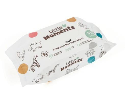 Little Moments Baby Wipes Pack 100