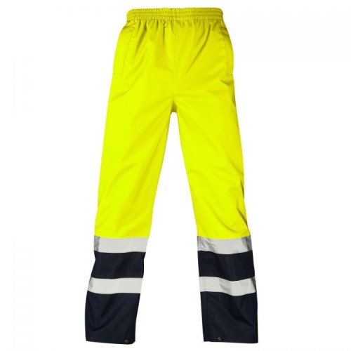 Hi Vis Yellow 2 Tone Overtrousers Medium