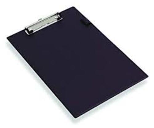 *Standard Office Clipboard Foolscap PVC With Pen Holder Black*