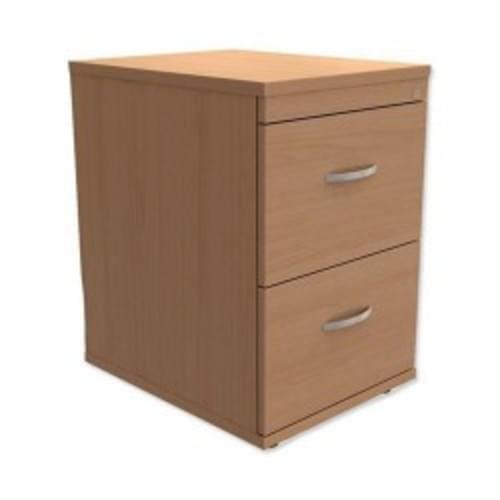 Wooden 2 Drawer Filing Cabinet W480xd600xh720mm Lockable