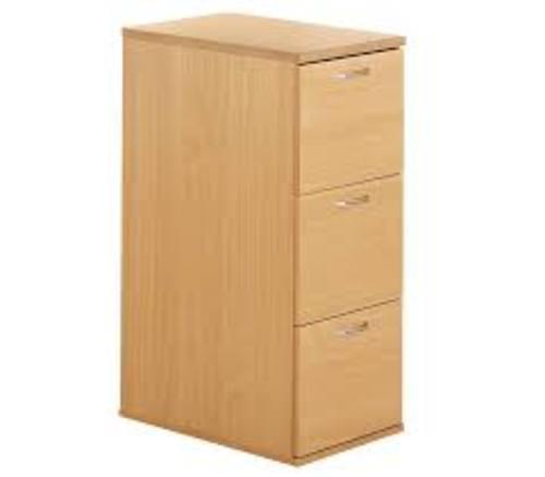 Wooden 3 Drawer Filing Cabinet W480xd600xh1020mm Lockable Beech Wooden 3 Drawer Filing Cabinet, Filing Cabinet Wooden Lockable