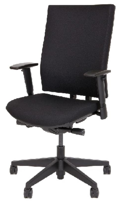 *Executive Comfort Chair with Adjustable Lumbar Support and Seat Slide Black*