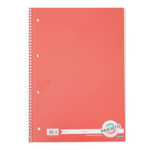 A4 Wirebound Spiral Side Bound Book 320 page Pack 5