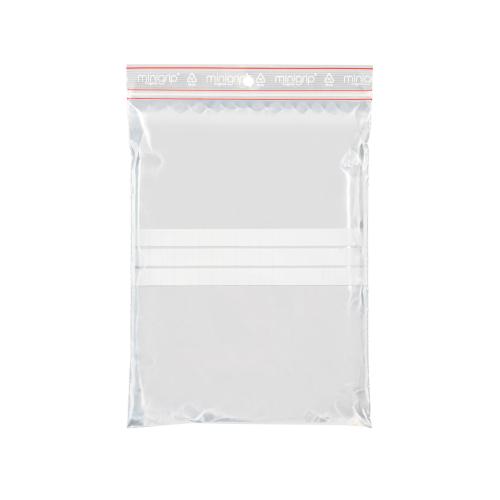 Write-on Minigrip Bag 4" x 4.5" (100x140mm) Pack 1000
