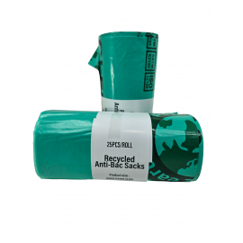 Earth to Earth Anti Bacterial Heavy Duty 26x44" (660 mm x 1108 mm) GREEN 8 Rolls x 25 Bags [200]