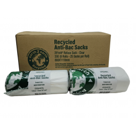 Earth to Earth Anti Bacterial Heavy Duty 26x44" (660 mm x 1108 mm) Clear 8 Rolls x 25 Bags [200]