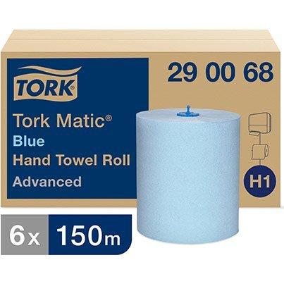 Tork Matic® Paper Hand Towels Blue H1, Advanced, 2 Ply  6 Rolls x 150m 290068