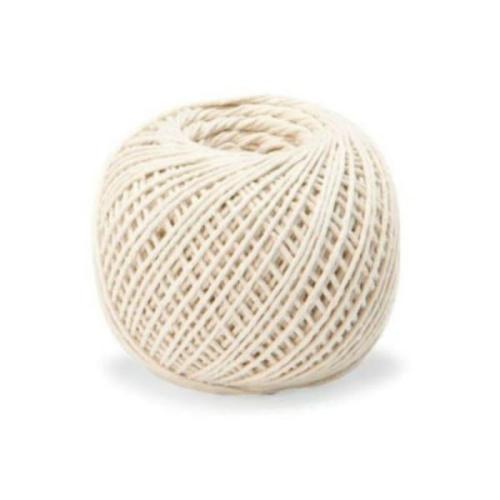 Cotton Twine Medium 80g White Ball