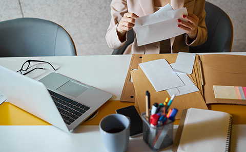 Paper, Mailing and Labels background