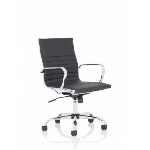 Nola Medium Black Bonded Leather Executive Chair