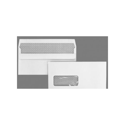 DL White Window Self Seal Wallet 100gsm