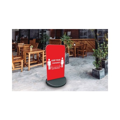 Keep your distance Pavement sign ECO FLEX