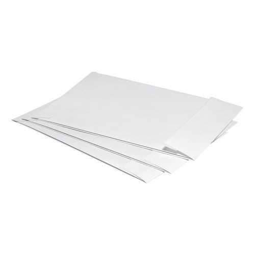 5 Star Office Envelopes C4 Gusset 25mm Peel and Seal 120gsm White Pk 125