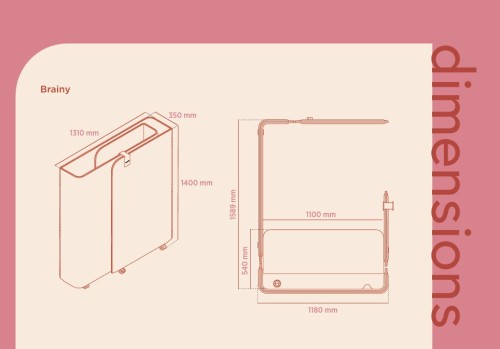Brainy Modern Folding Workspace