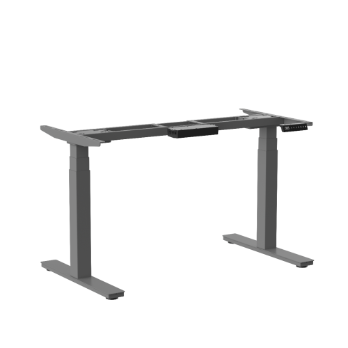 CUBO Electrical Sit Stand Desk - 1800 x 800 desk White top & Electrically Height Adjustable Silver Frame