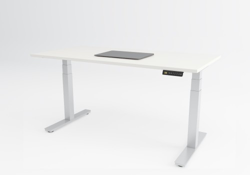 CUBO Electrical Sit Stand Desk - 1200 x 800 desk White top & Electrically Height Adjustable white Frame
